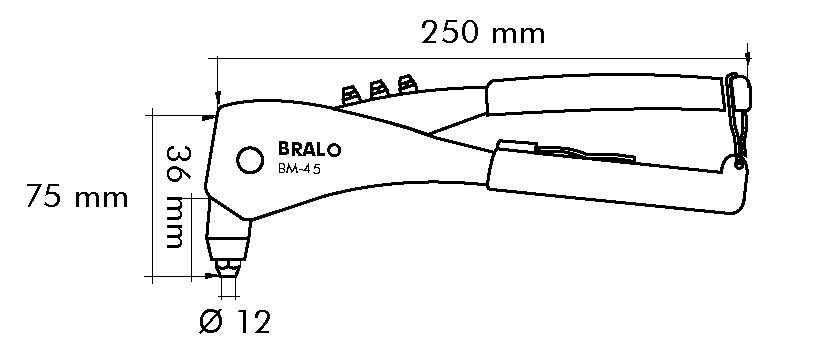 REMACHADORA MANUAL BRALO  BM-45